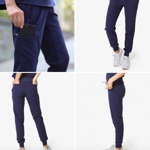 small navy zamora joggers figs brand new